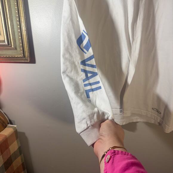 VTG Crazy Shirts Vail Colorado L/S Tee | 'Gone Skiing' Graphic Sleeve Print Sz S - Picture 3 of 7